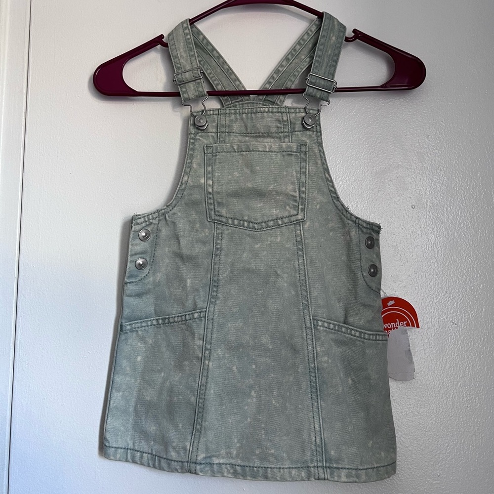 Wonder Nation Green Overalls Classic Design